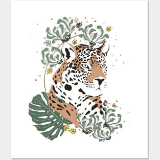 Leopard Boho Style Posters and Art